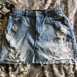 Hollister Highwaisted jean skirt